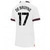 Manchester City Kevin De Bruyne #17 Bortedrakt Kvinner 2023-24 Kortermet